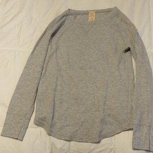 Grey thermal long sleeve shirt